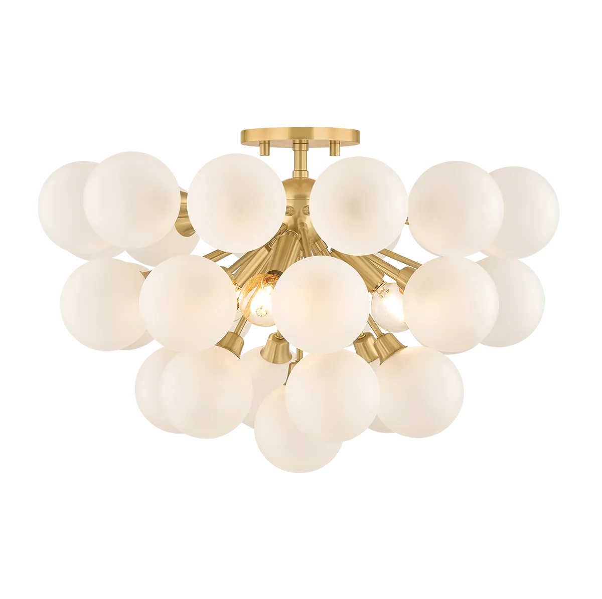 Hudson Valley Antoneta Semi Flush Semi-Flush Mount H1087603-AGB