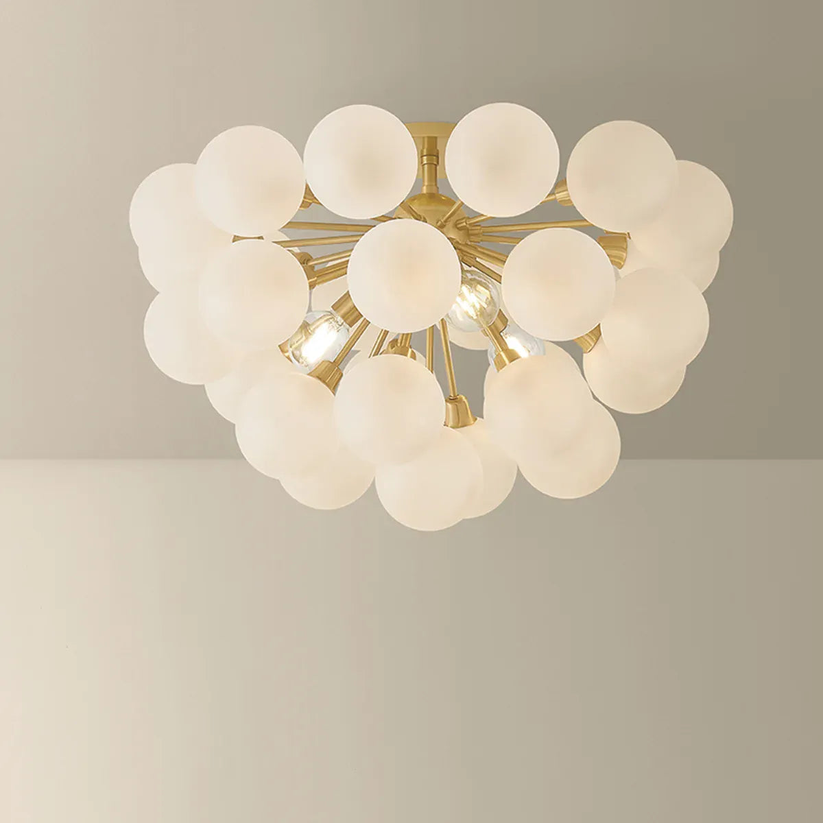 Hudson Valley Antoneta Semi Flush Semi-Flush Mount H1087603-AGB