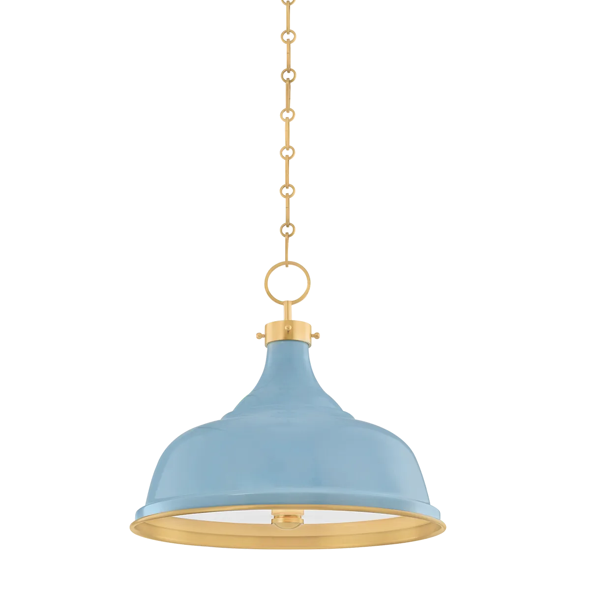 Hudson Valley Blue Bird Painted No. 1 Pendant Pendant MDS300-AGB/BB
