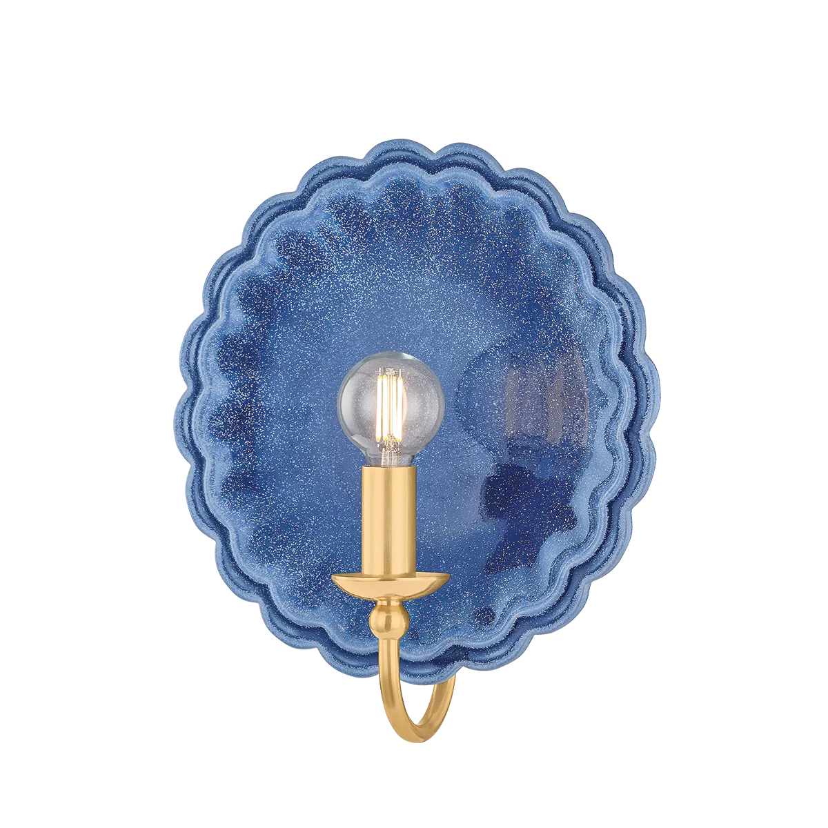 Hudson Valley Indigo Wash Paulette Wall Sconce Sconces H1140101-AGB/CIW