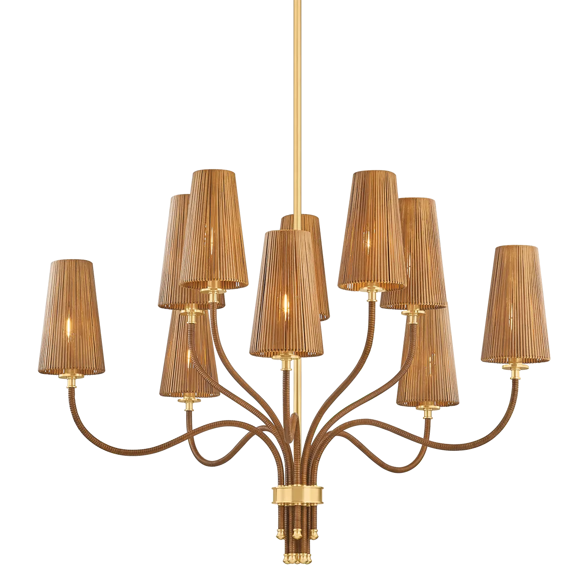 Hudson Valley Large Atwood Chandelier Chandeliers 1640-AGB