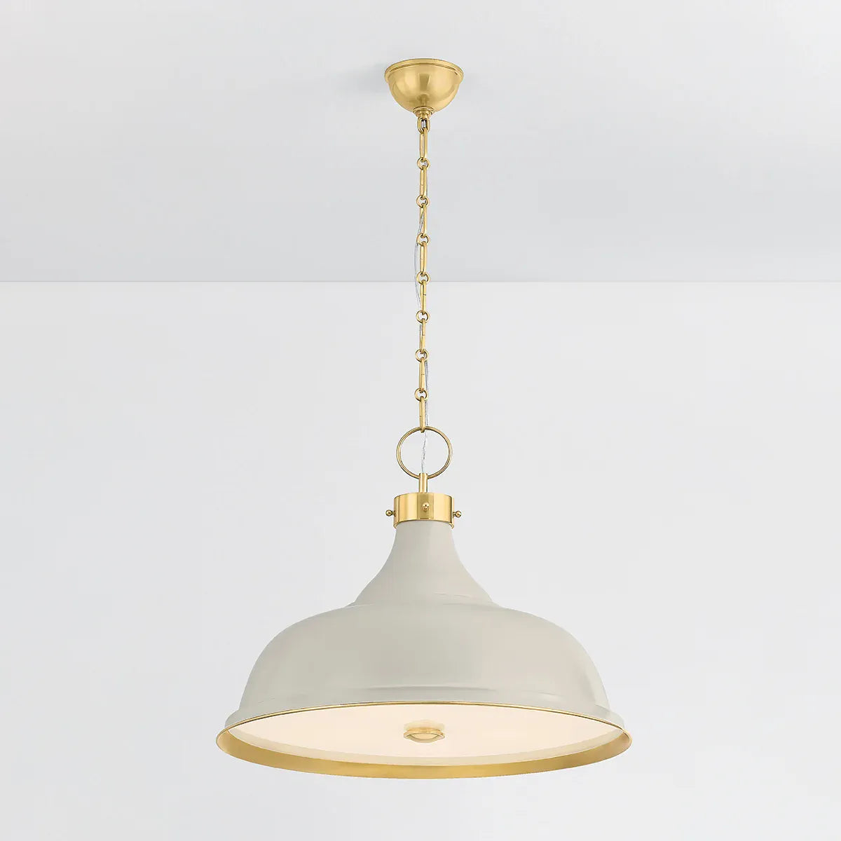 Hudson Valley Painted No. 1 Pendant - Off White Pendant