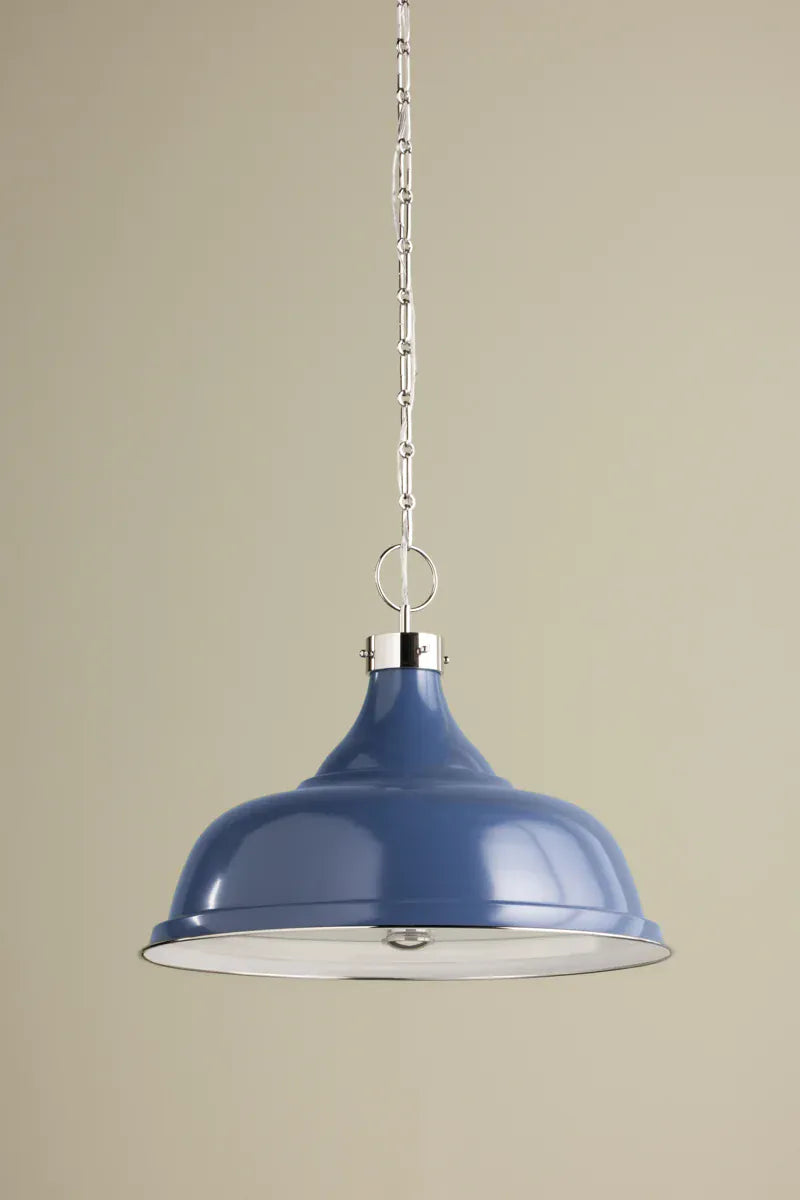 Hudson Valley Painted No. 1 Pendant - Soft French Blue Pendant