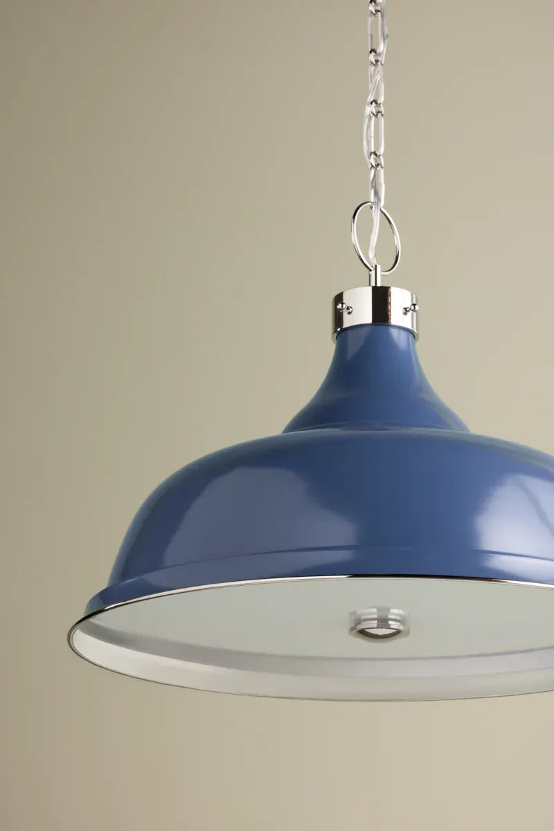 Hudson Valley Painted No. 1 Pendant - Soft French Blue Pendant