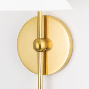 Hudson Valley Sang Plug-In Sconce Sconces HL682201-AGB