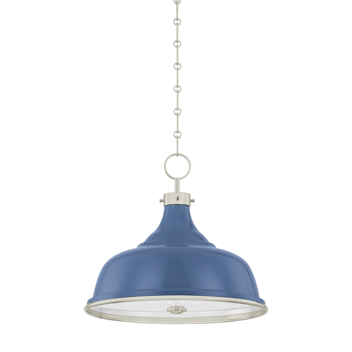 Hudson Valley Small Painted No. 1 Pendant - Soft French Blue Pendant MDS300-PN/FBL