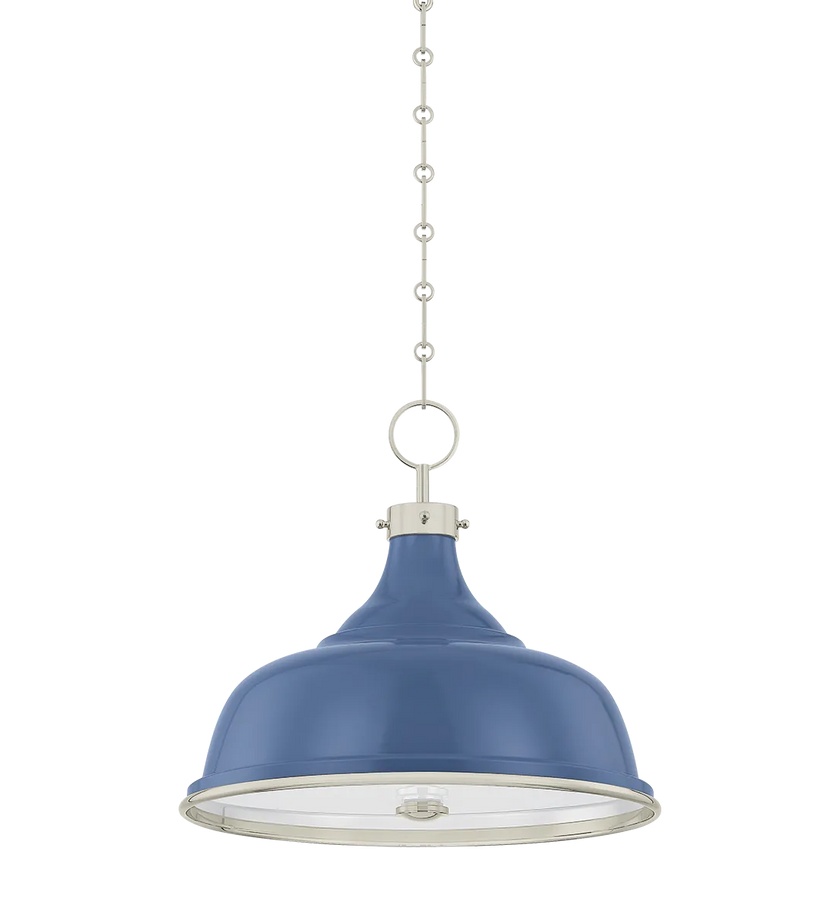 Painted No. 1 Pendant - Soft French Blue