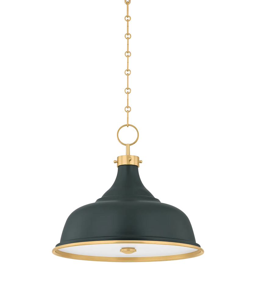 Painted No. 1 Pendant - Soft Studio Green