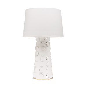 Hudson Valley White Lustro/Gold Leaf Naomi Table Lamp Table Lamps HL335201-WH/GL