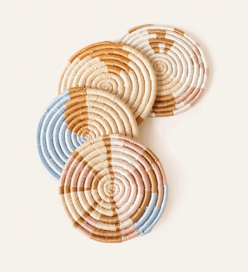 Mixed Abstract Form Set of 4 Coasters