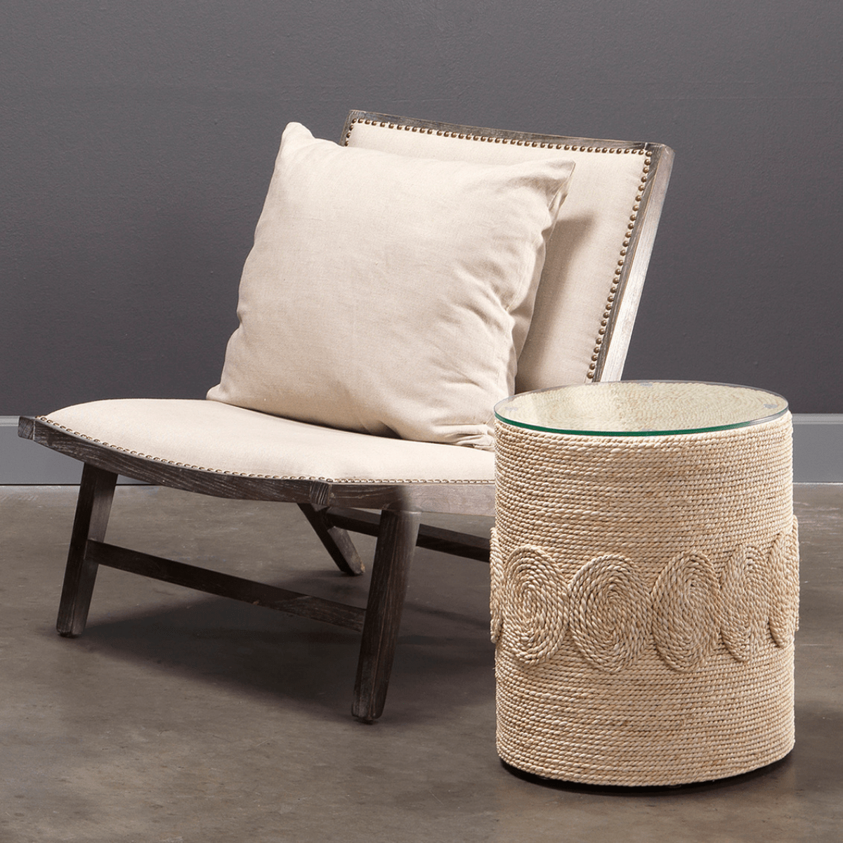 Jamie Young Barbados Oval Side Table Side Table 20BARB-STOW