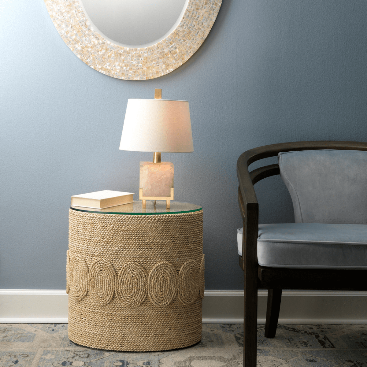 Jamie Young Barbados Oval Side Table Side Table 20BARB-STOW
