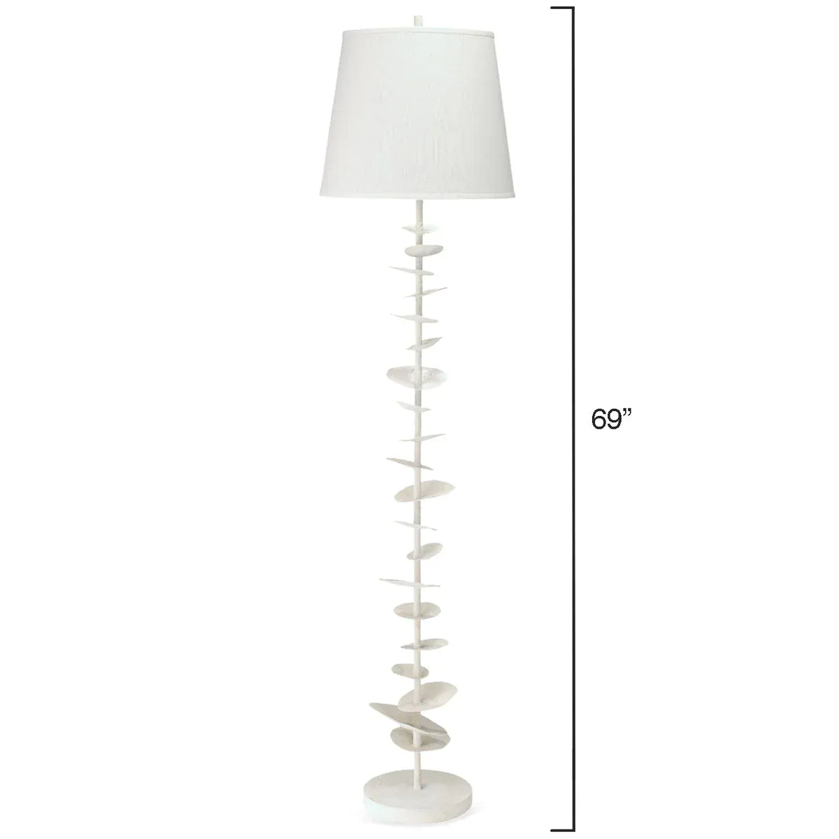 Jamie Young Petals Floor Lamp Floor Lamps 1PETA-FLWH