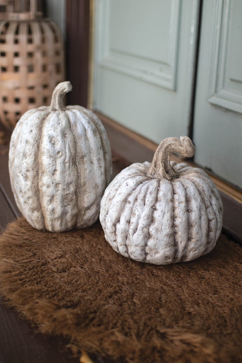 Kalalou Faux Concrete Pumpkin Seasonal