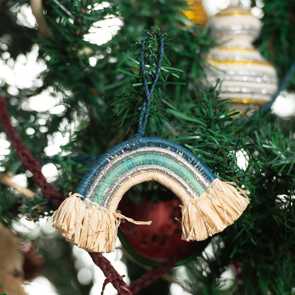 Kazi Blues Rainbow Ornament Holiday Ornaments OO.10234