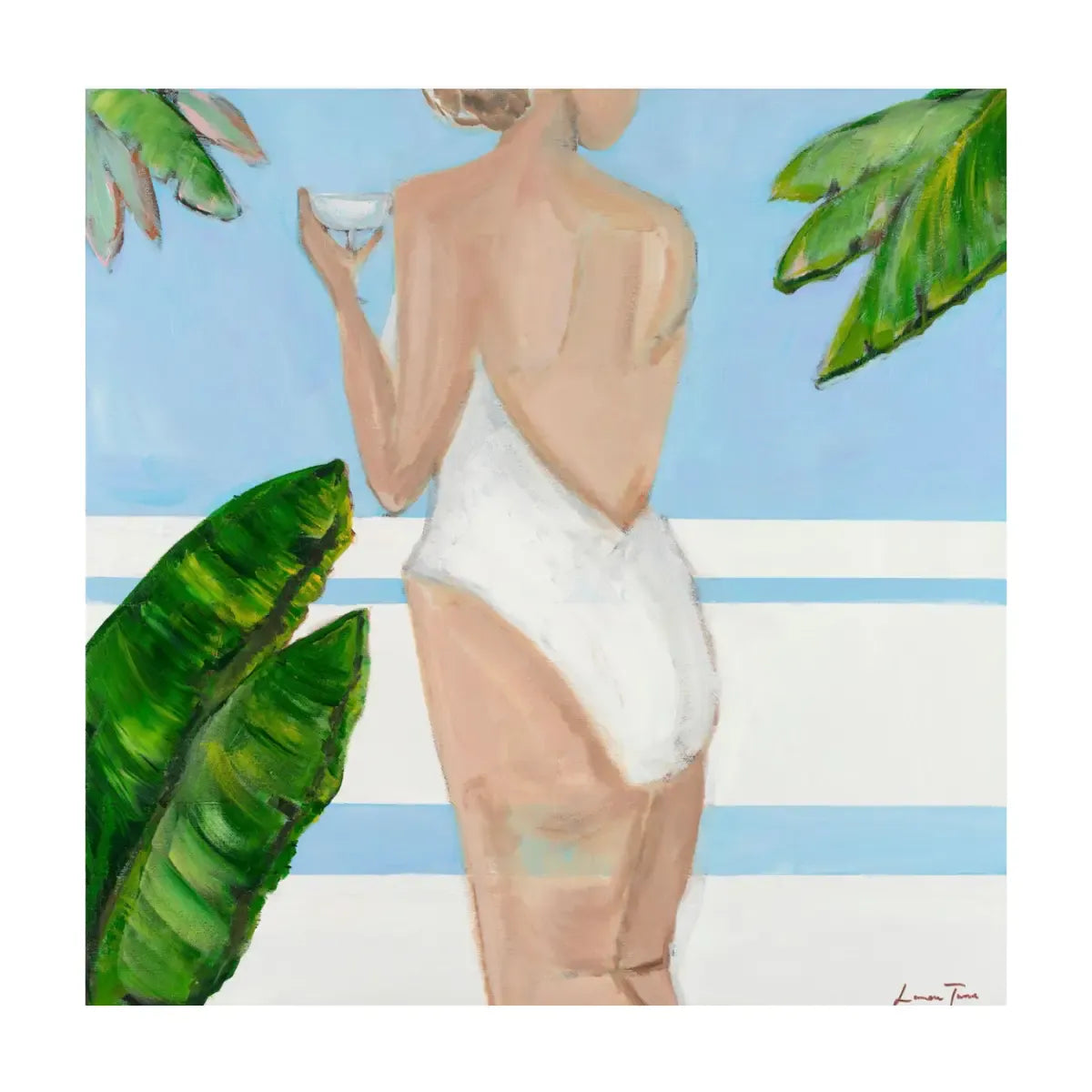 Lauren Jane Bungalow Babe Blue Artwork