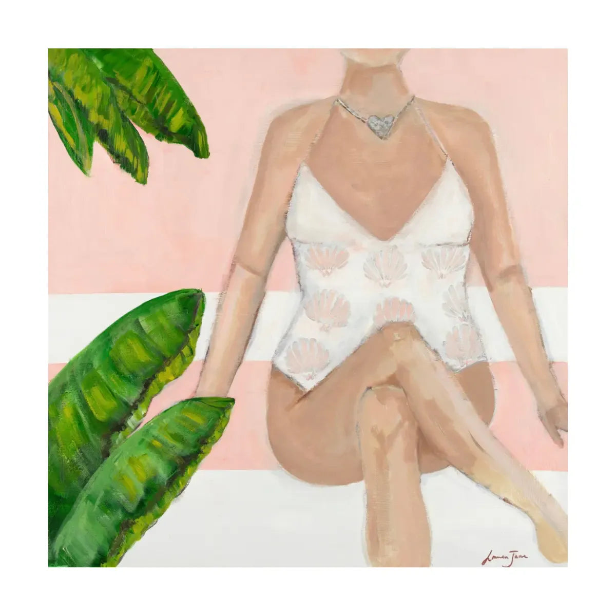 Lauren Jane Bungalow Babe Seashell Artwork