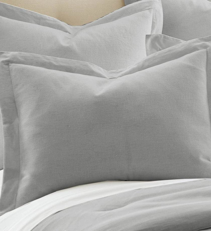 Light Grey Washed Sham - secondary