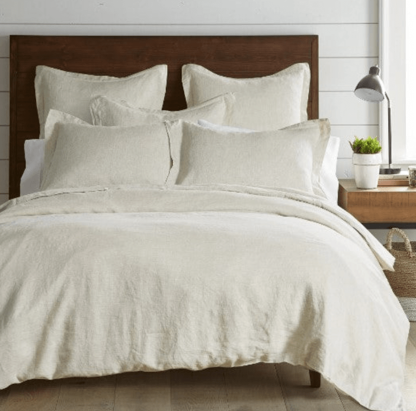 Levtex Twin / Natural Linen Duvet Cover Linens & Bedding L601DT