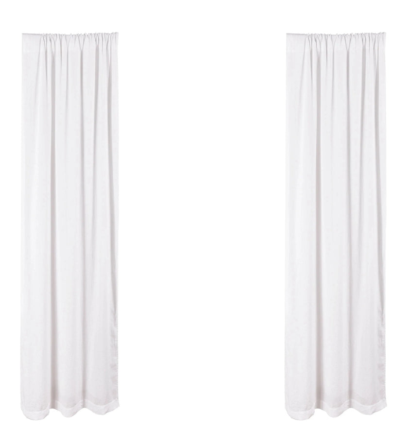 White Washed Linen Drape Panel Set - secondary