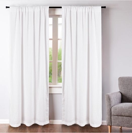 Levtex White Washed Linen Drape Panel Set L600DP2