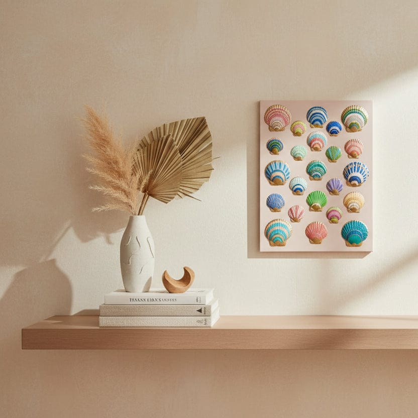 Lowcountry Shellscapes Lowcountry Shellscape I Artwork LCSHELLSCAPE1824Ivory