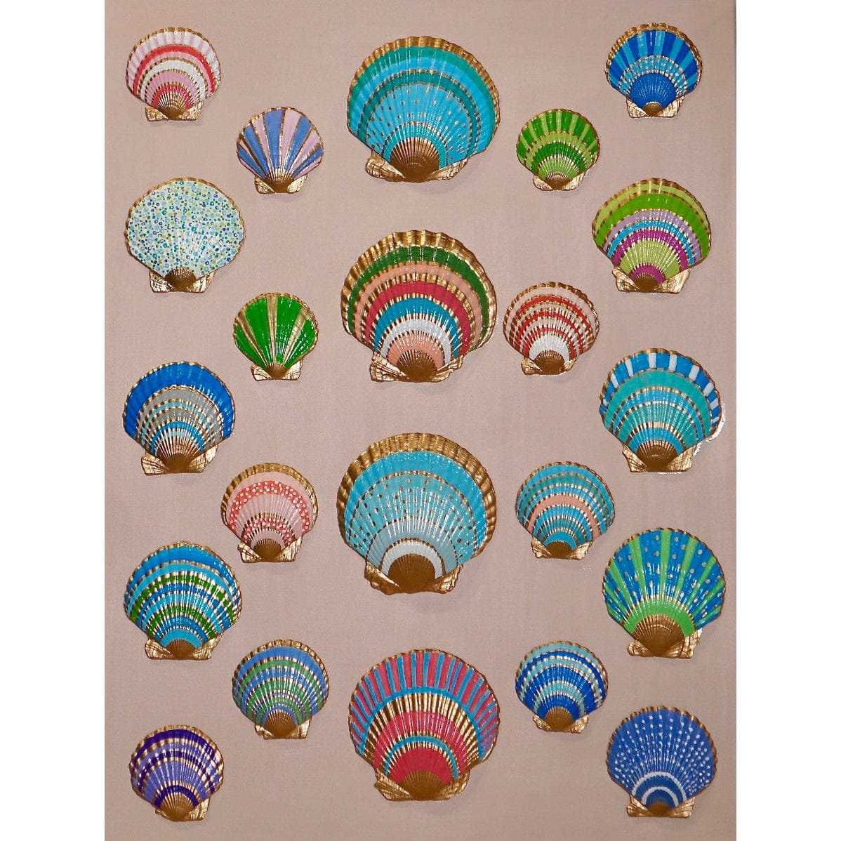 Lowcountry Shellscapes Lowcountry Shellscape II Artwork LCSHELLSCAPE1824Pink