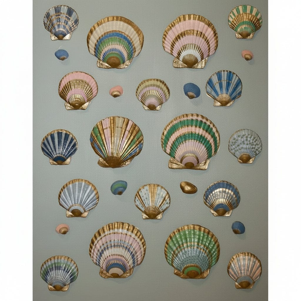 Lowcountry Shellscapes Lowcountry Shellscape III Artwork LCSHELLSCAPE1824Green