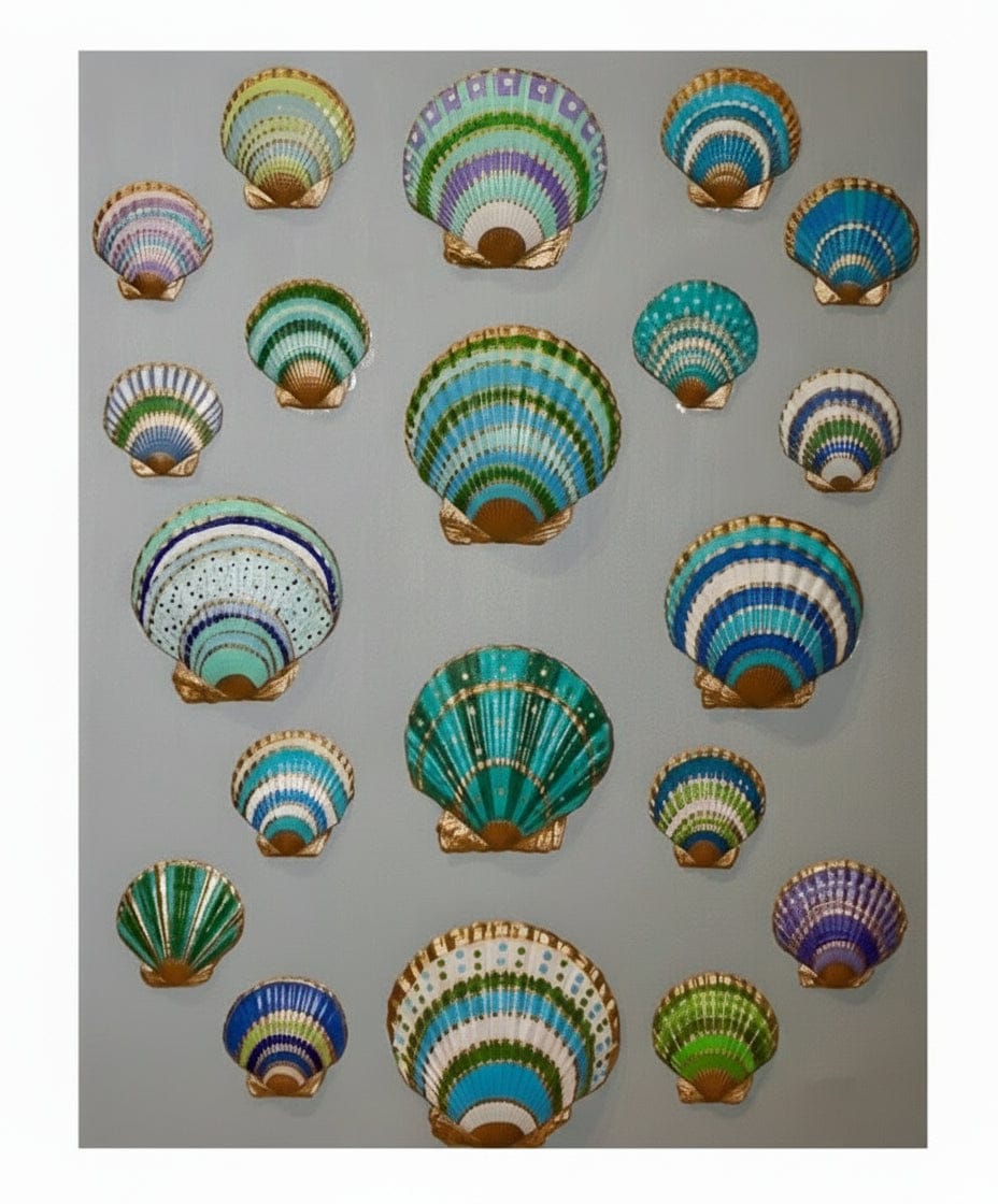 Lowcountry Shellscapes Lowcountry Shellscape IV Artwork LCSHELLSCAPE1824Blue