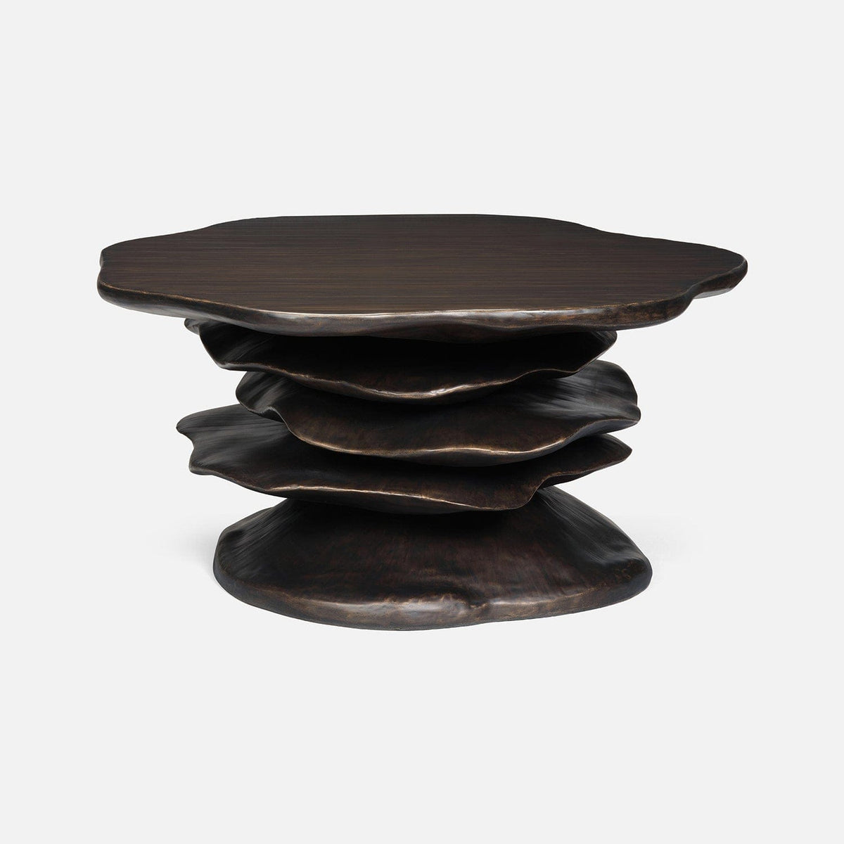 Made Goods Antiqued Bronze Resin Zuri Coffee Table Coffee Tables FURZURICF3617BZ