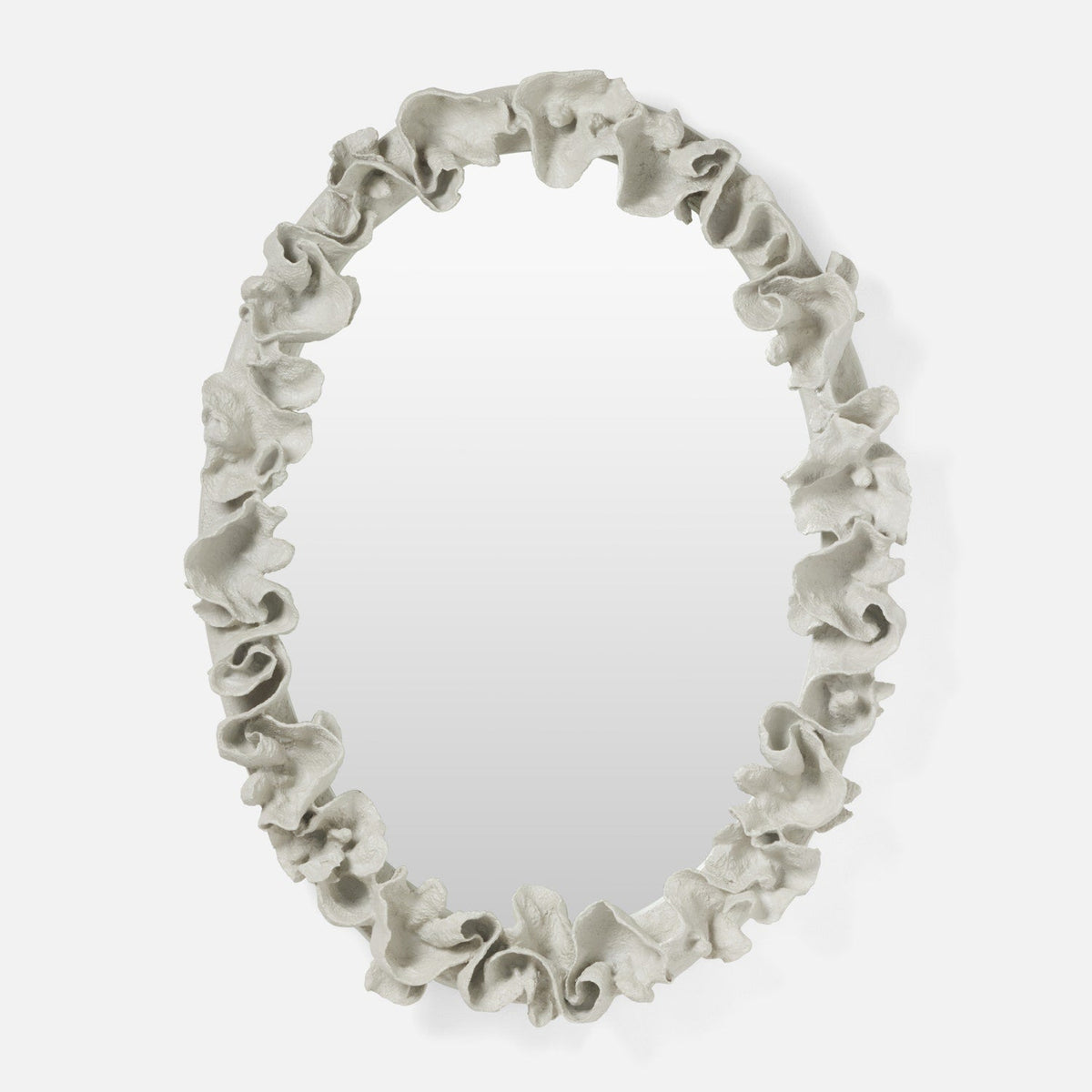 Made Goods Cloud Gray Faux Coral Coco Mirror Mirrors MIRCOCO3647CG