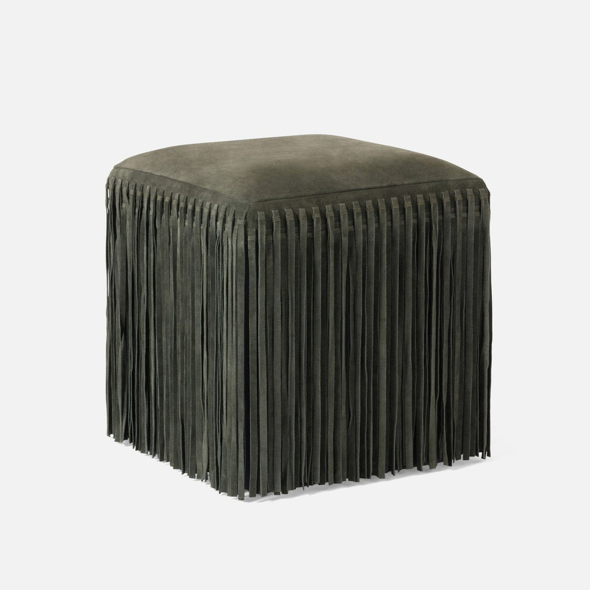 Made Goods Deep Forest Suede Hallie Stool Stools FURHALLIESTDF