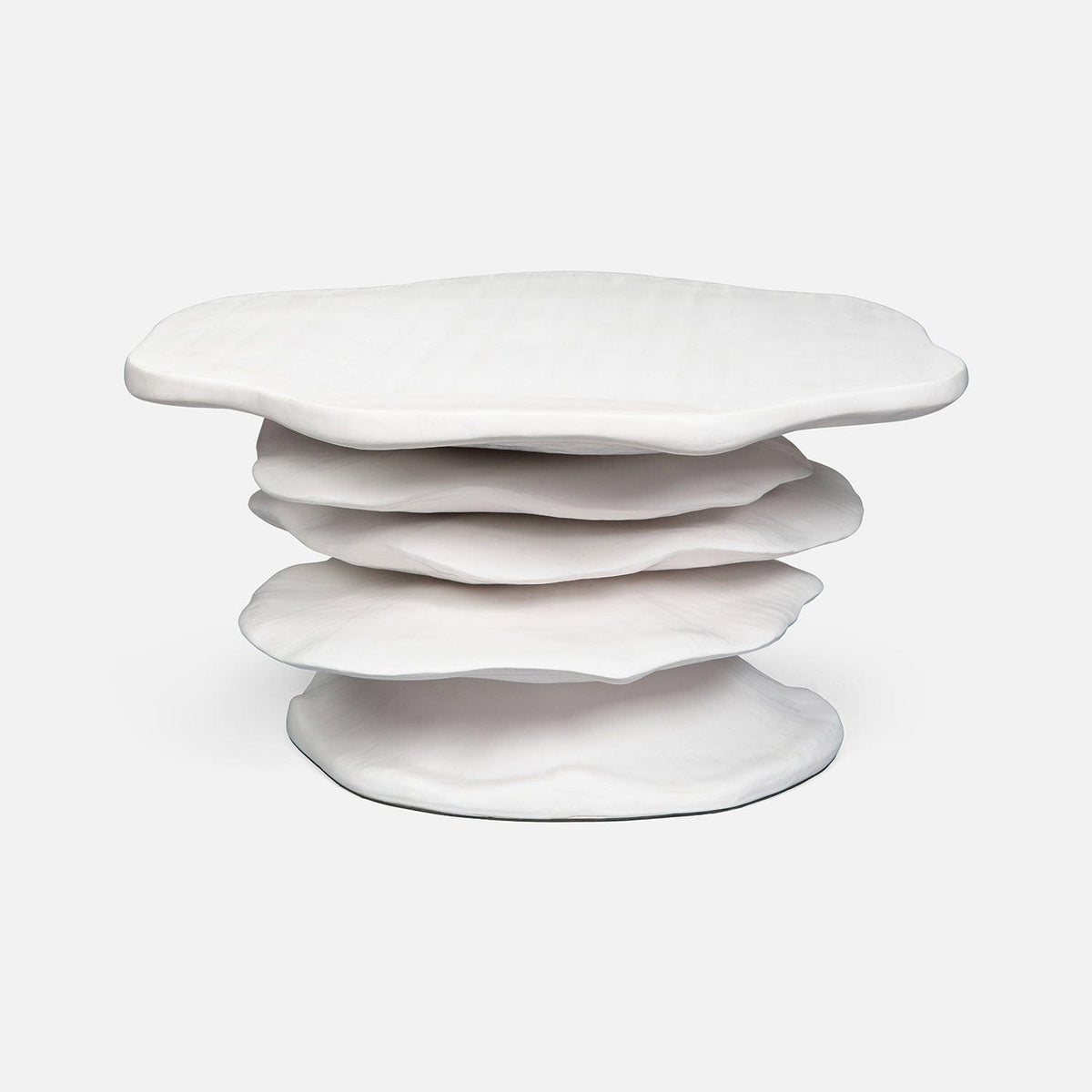 Made Goods Flat White Resin Zuri Coffee Table Coffee Tables FURZURICF3617WH