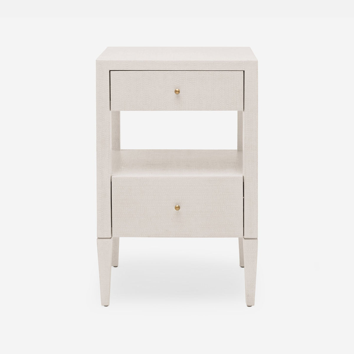 Made Goods French Gray Faux Raffia Conrad Nightstand Nightstands FURCONRADNGSG28RFFGY