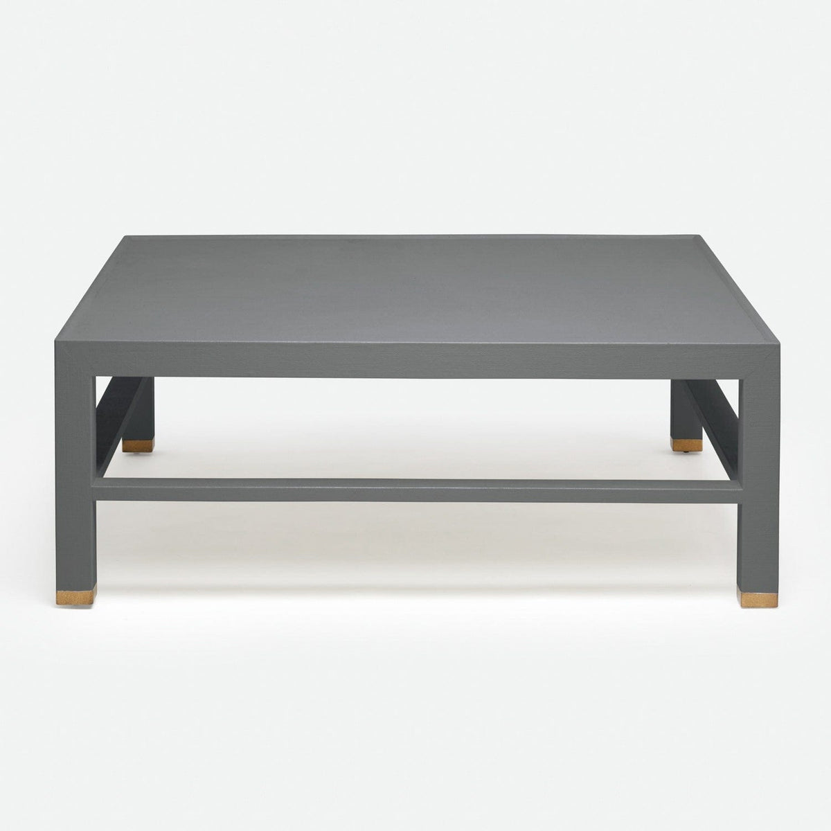 Made Goods Graphite Faux Belgian Linen Jarin Coffee Table Coffee Tables FURJARINCF48LNGR