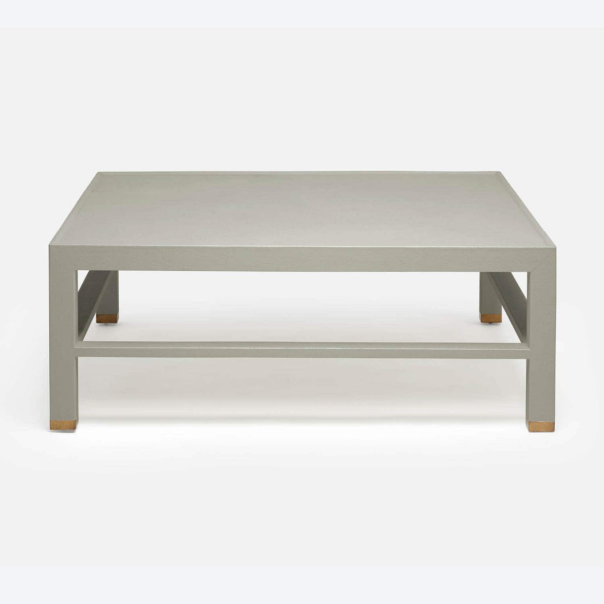 Made Goods Light Gray Faux Belgian Linen Jarin Coffee Table Coffee Tables FURJARINCF48LNGY