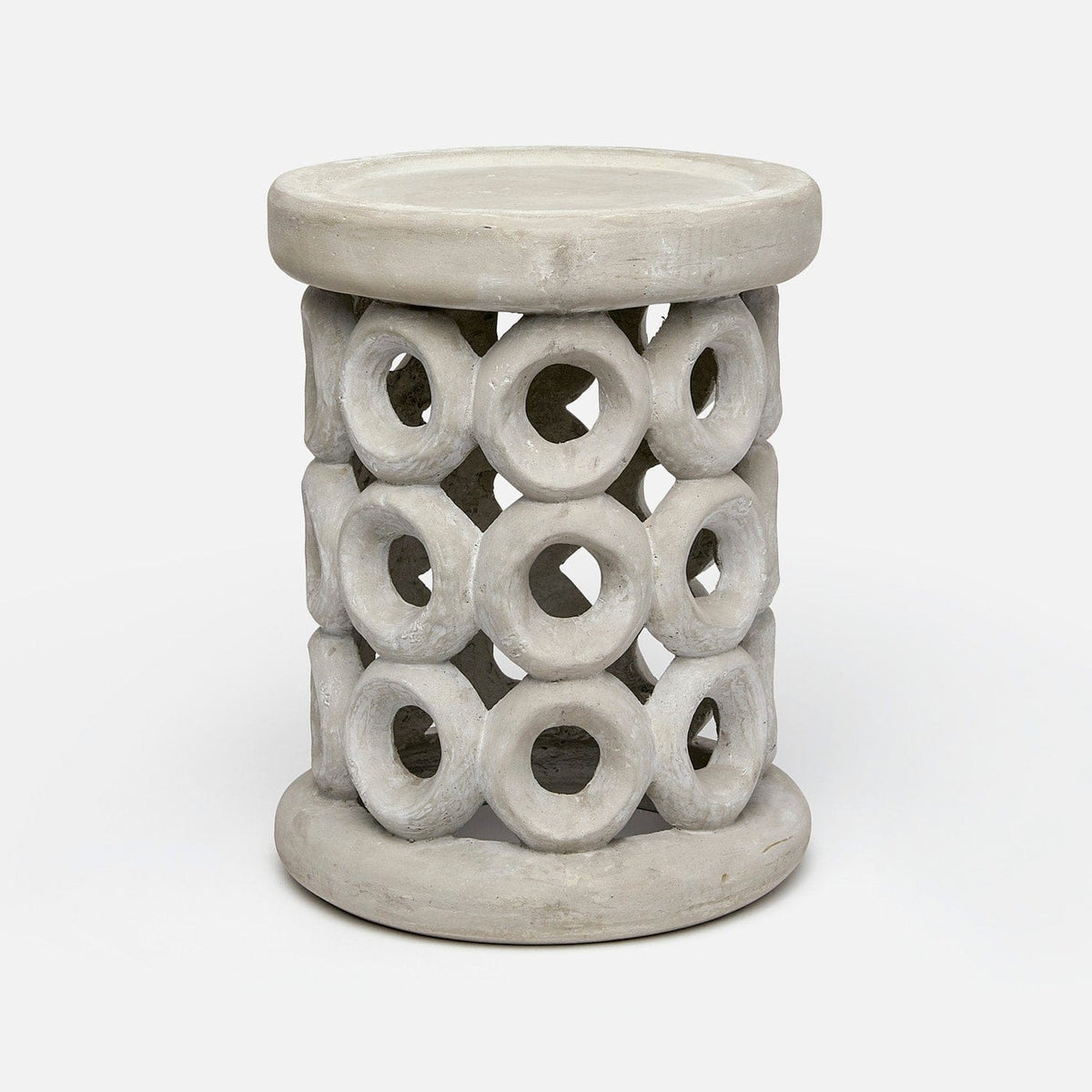 Made Goods Light Gray Reconstituted Stone Dagen Stool Stool FURDAGENSTFLA