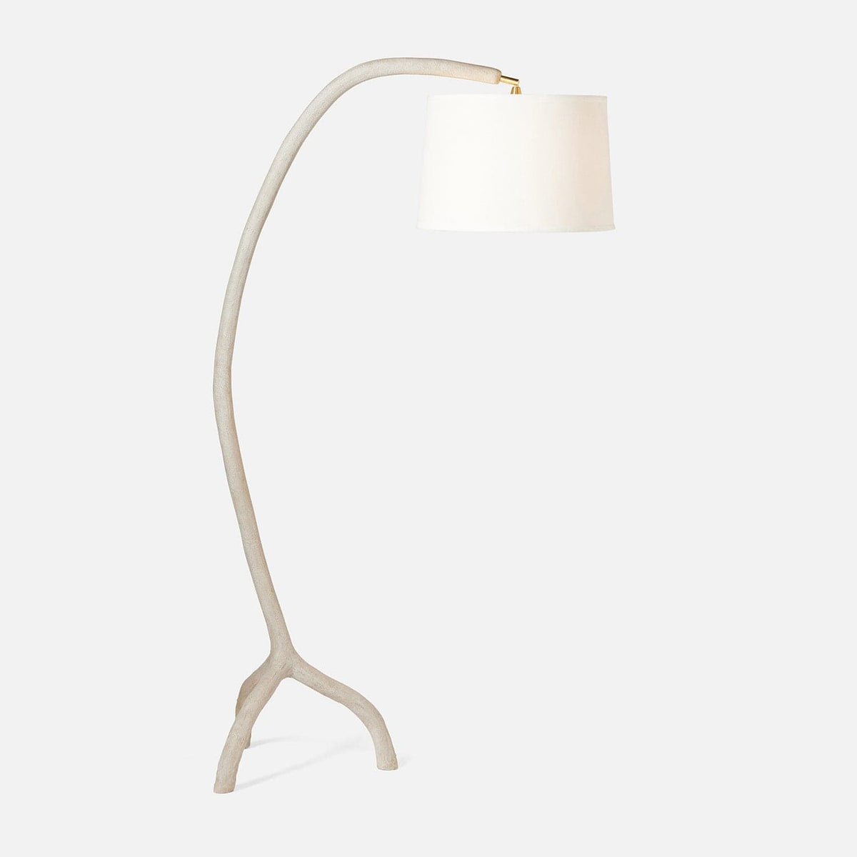 Made Goods Light Gray Resin Steffano Floor Lamp Floor Lamps LGHSTEFFAFLSHLG