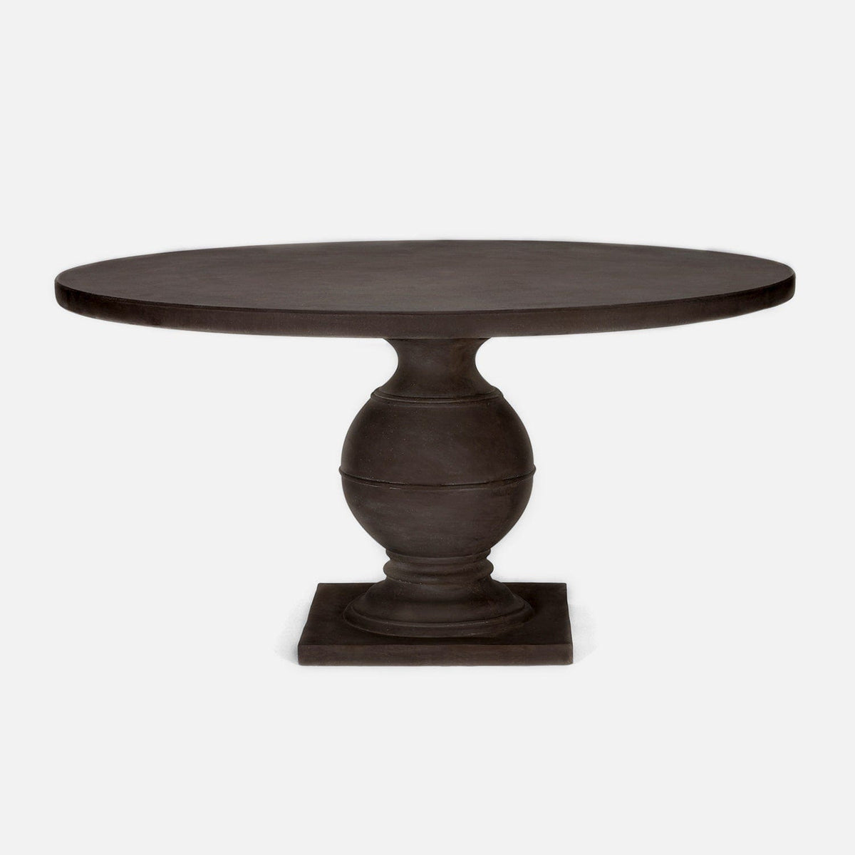 Made Goods Midnight Gray Reconstituted Stone Cyril Round Dining Table Dining Tables FURCYRIL0060RDMNG