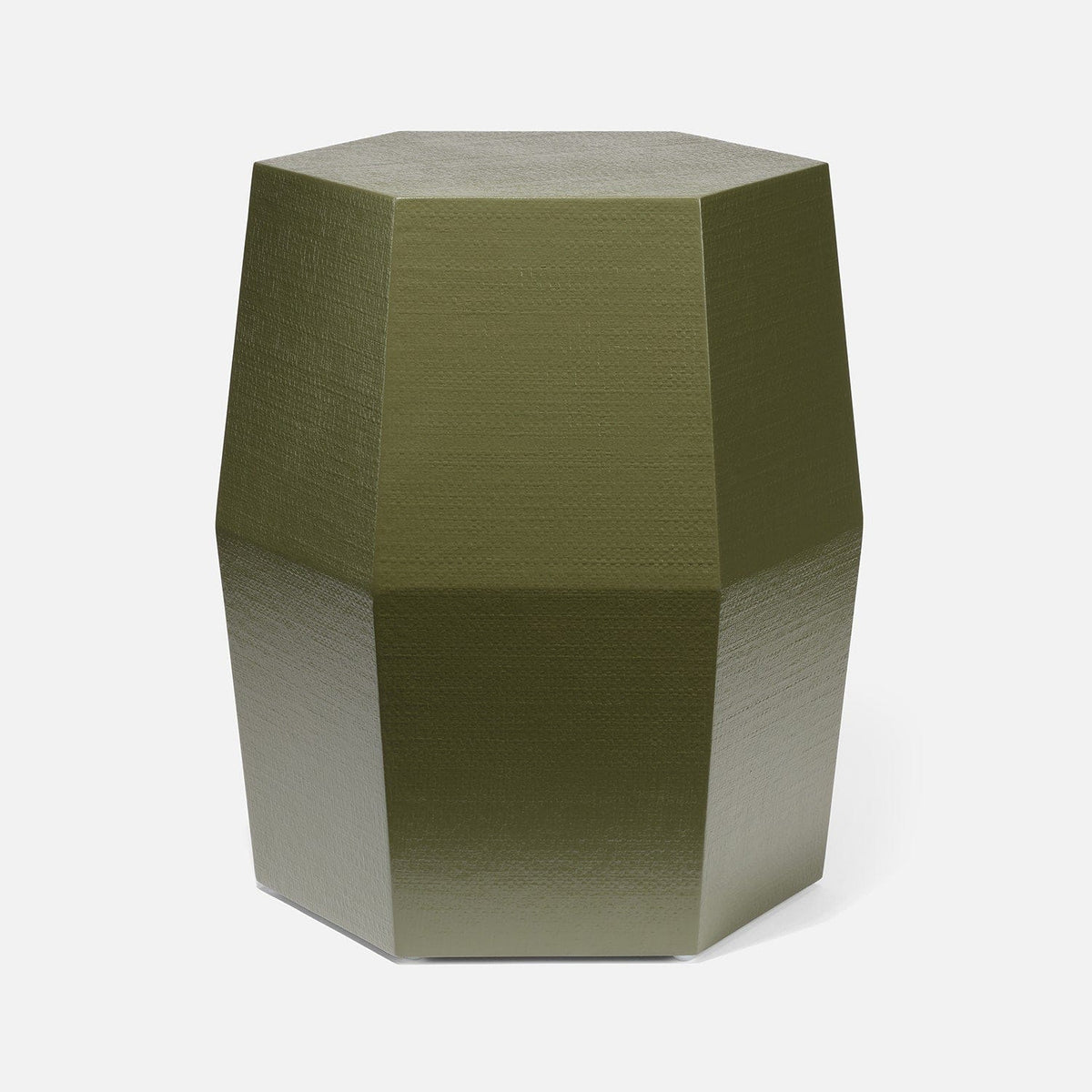 Made Goods Olive Faux Raffia Sutton Stool Stool FURSUTTONSTRFOL