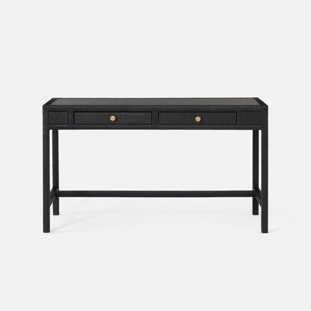 Made Goods Onyx Peeled Rattan Isla Desk Desks FURISLADK5424BK