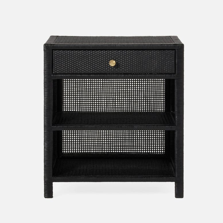 Made Goods Onyx Peeled Rattan Isla Nightstand Nightstands FURISLANG24BK