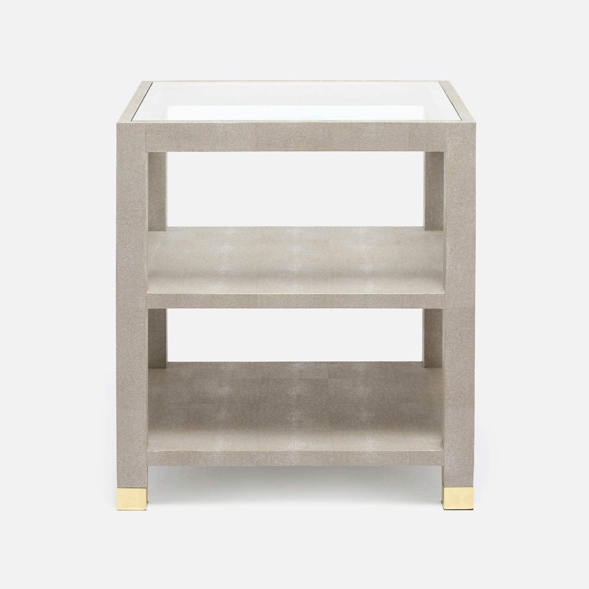 Made Goods Sand Realistic Faux Shagreen Lafeu Side Table Side Table FURLAFEUSTFSSD