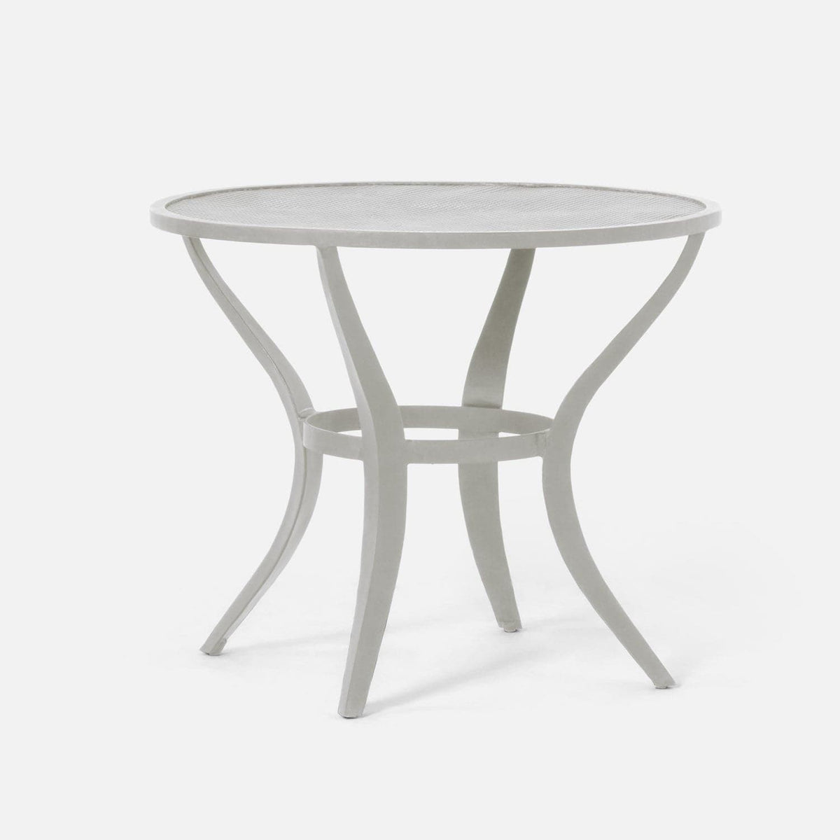 Made Goods Silver Mesh Metal Hadley Dining Table Dining Tables FURHADLEYDN3630SL