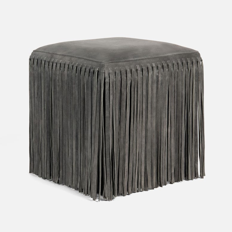 Made Goods Slate Suede Hallie Stool Stools FURHALLIESTDKGY