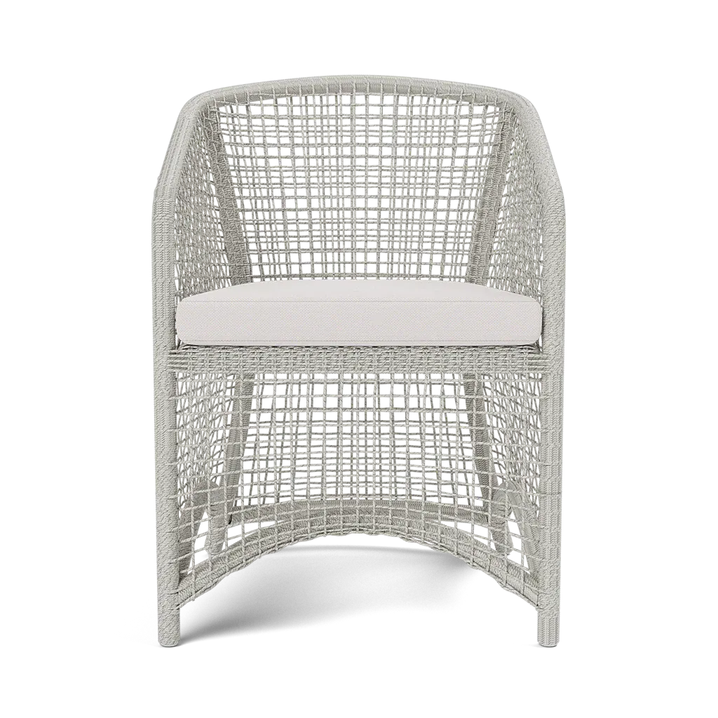 Made Goods Speckled White Twisted Faux Wicker Helena Dining Chair Dining Chairs FURHELENADNCHSW-1ALWH