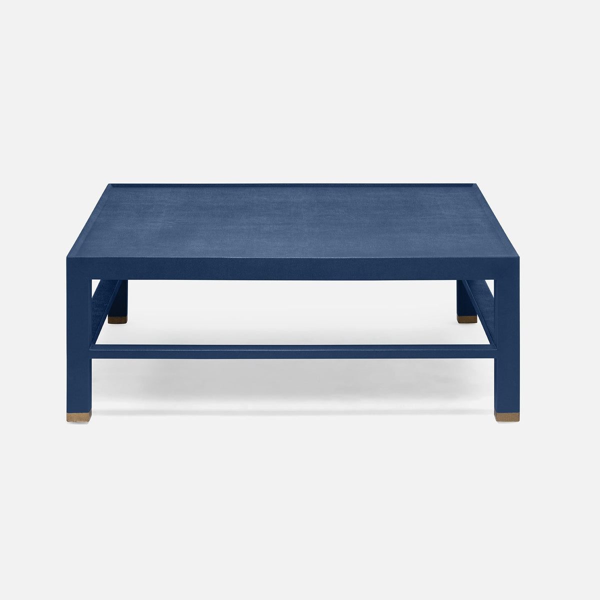 Made Goods True Navy Faux Belgian Linen Jarin Coffee Table Coffee Tables FURJARINCF48LNTNV