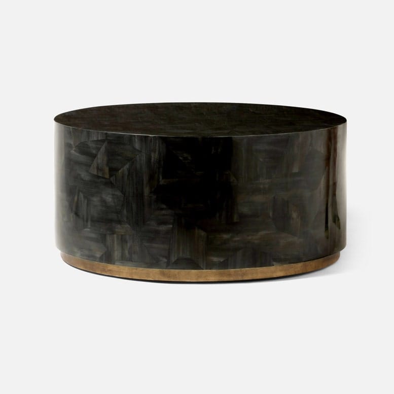 Made Goods Umber Faux Horn Boyd Coffee Table Coffee Tables FURBOYDCF36BUM