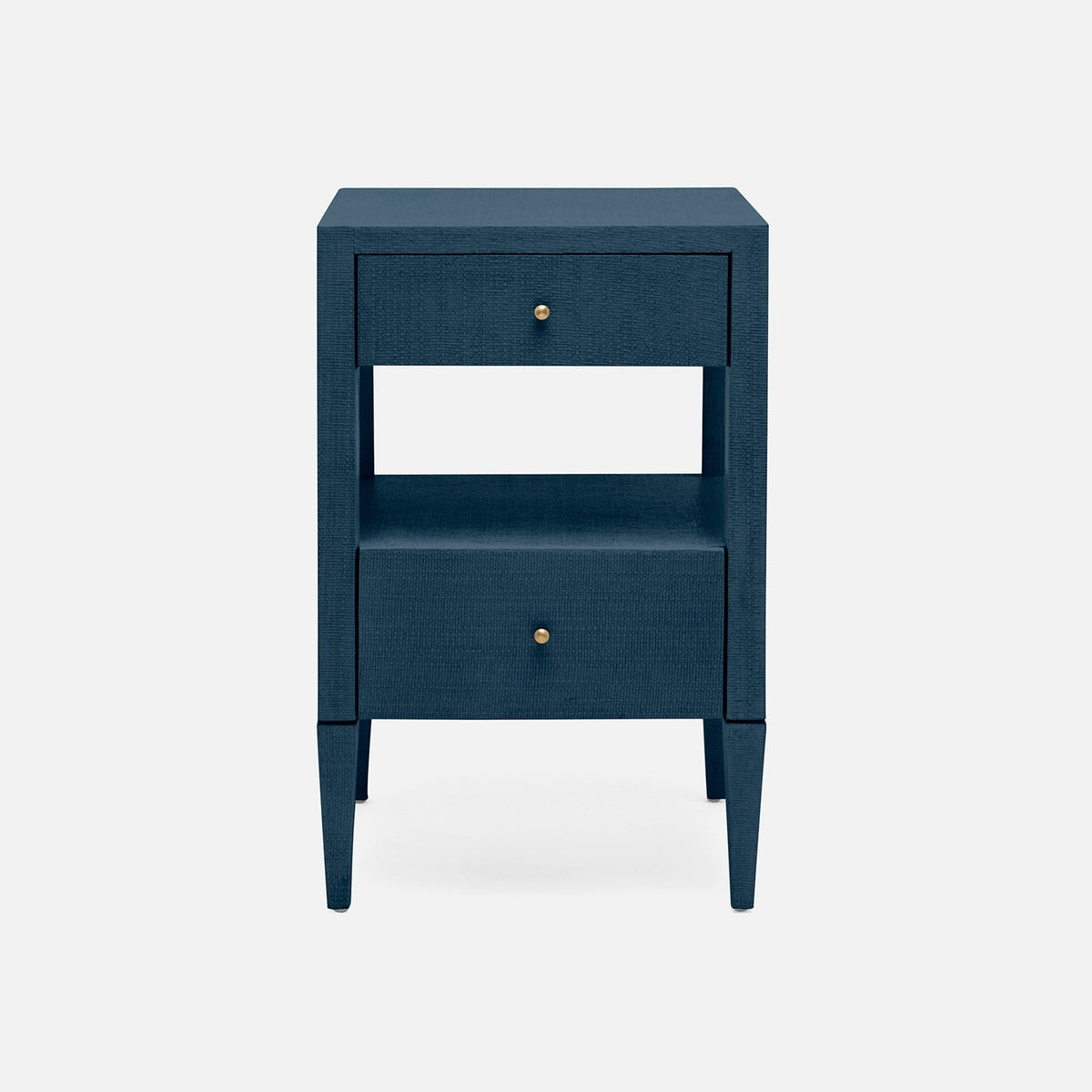 Made Goods Vintage Navy Faux Raffia Conrad Nightstand Nightstands FURCONRADNGSG28RFNV