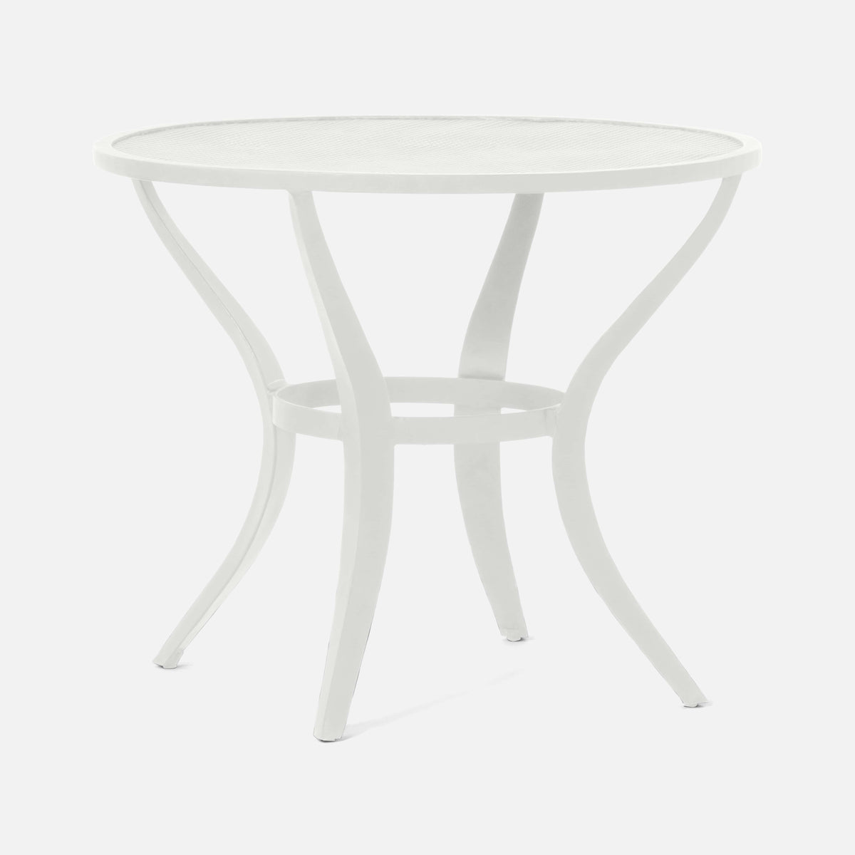 Made Goods White Mesh Metal Hadley Dining Table Dining Tables FURHADLEYDN3630WH
